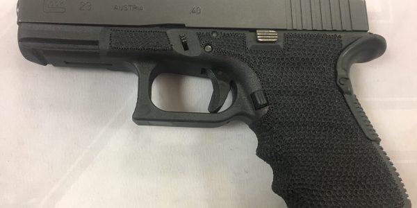Glock stippled with medium dot pattern