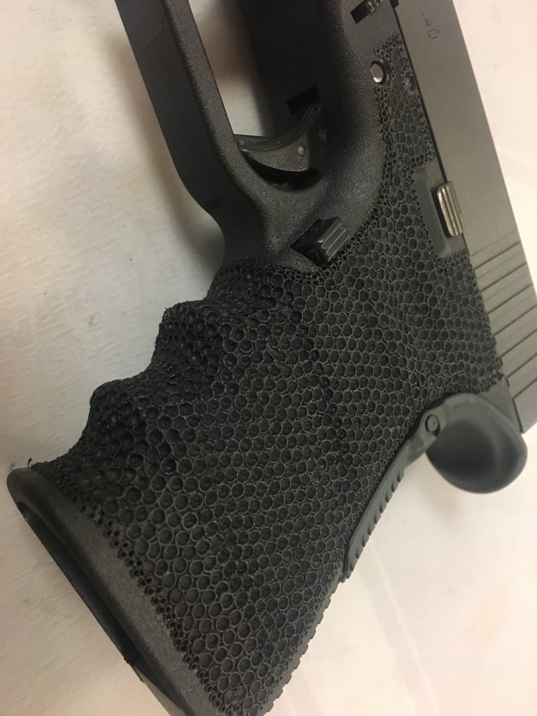 Glock stippled with medium dot pattern