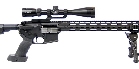 HP-15 configured as a designated marksman rifle