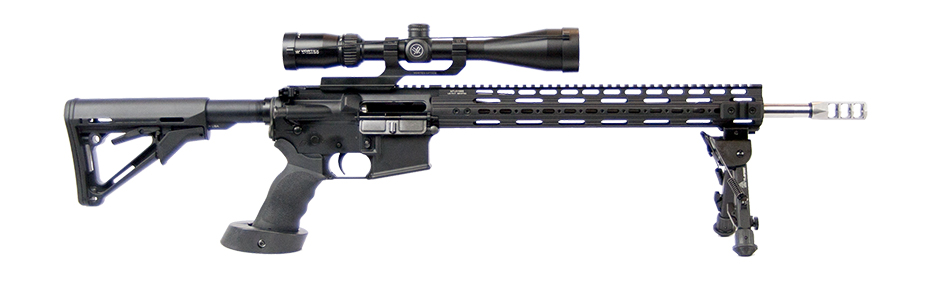 HP-15 configured as a designated marksman rifle